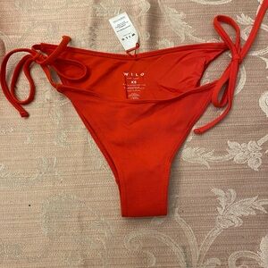 Wilo The. Label Red Bikini Bottom